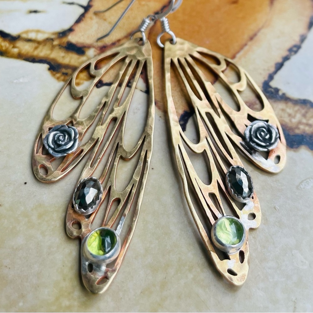 Butterfly wing earrings
